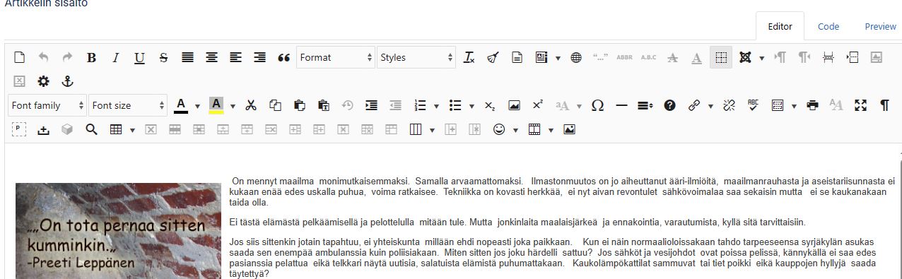 JCE pro työkalut