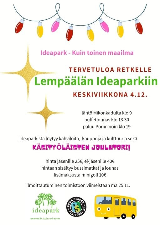 Mainos Porin seudun tyottommar
